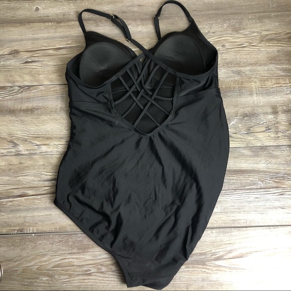 ❌SOLD❌Kona Sol One Piece Swimsuit Bathing Suit size Large adjustable black - Picture 5 of 10